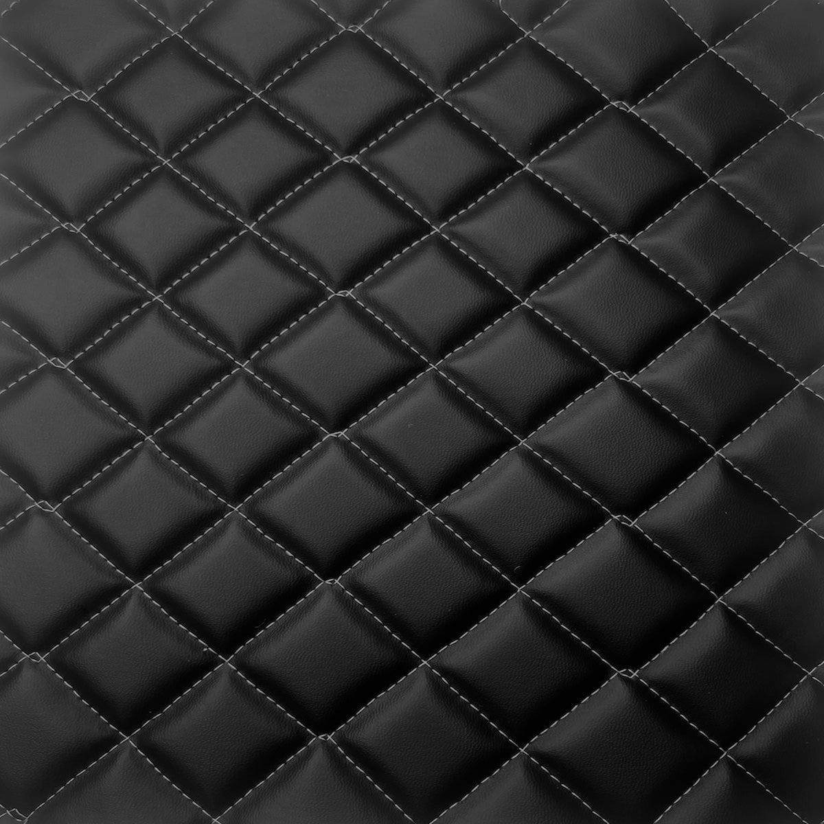 Quilted Faux Leather Vinyl PVC Leather Fabric Waterproof Faux Leather  Fabric Quilted Leather Diamond Stitch Padded Cushion Linen Wadding Backing  Upholstery For DIY Projects (Color : Black 2, Size : : Home