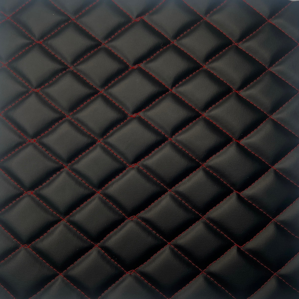 Black Diamond Pattern Leather Seamless Texture Free (Fabric