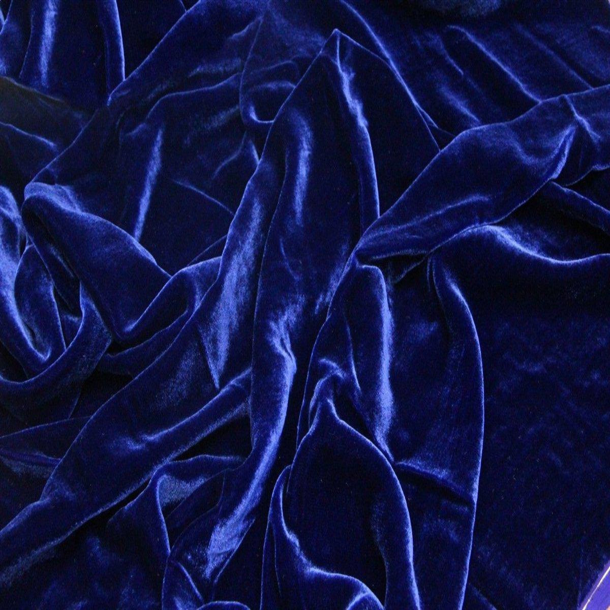 dark blue velvet fabric