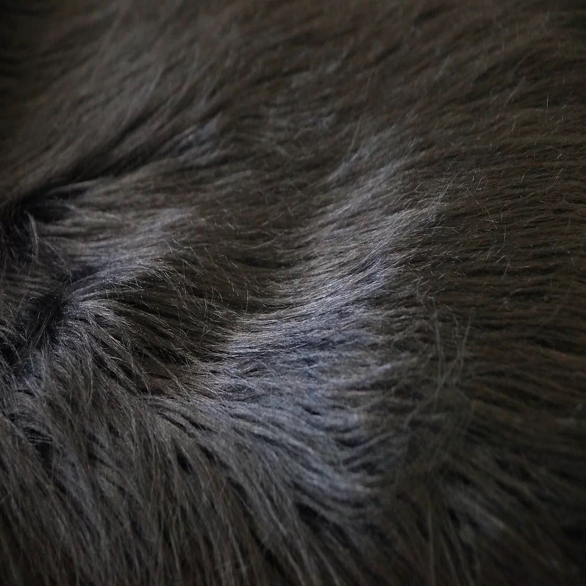 Latte Brown Shaggy Long Pile Faux Fur Fabric (4