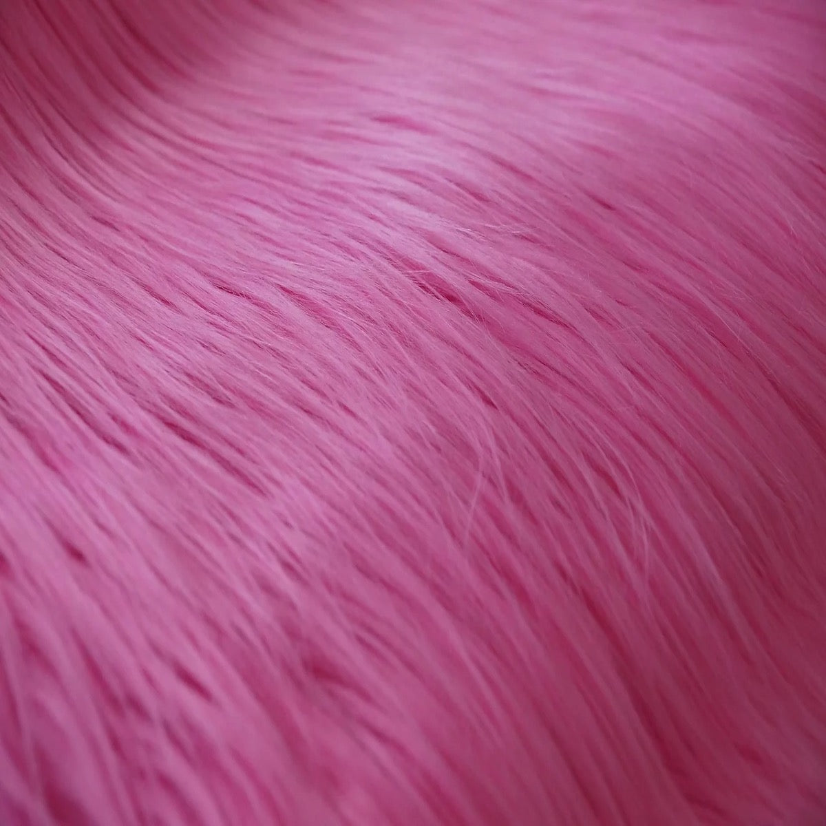 Rose Pink Faux Fur Fabric - Luxury Faux Fur - Fabric Online