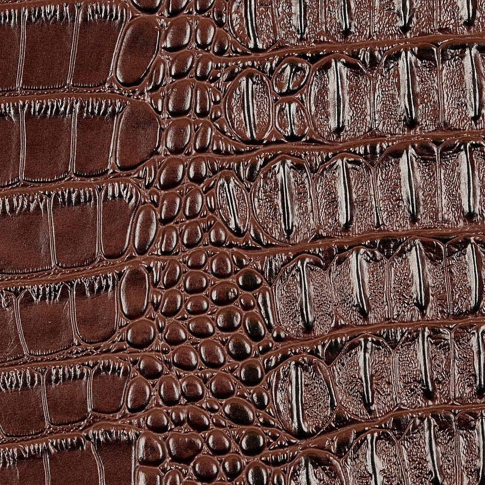Vinyl Crocodile Crock BRONZIE Fake Leather Upholstery Fabric Sold BY THE  YARDS 
