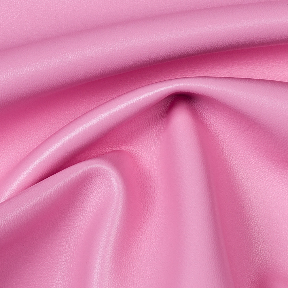 Pink Soft Skin Faux Leather Upholstery Apparel Vinyl Fabric