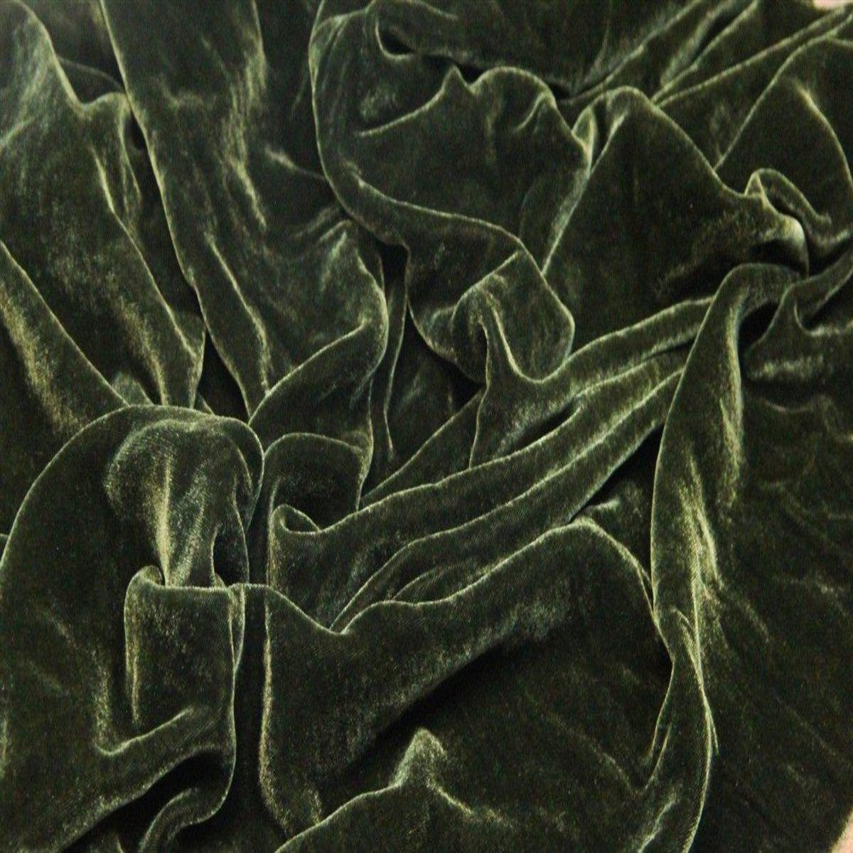 Olive Green Silk Velvet Fabric  Fashion Fabrics – Fashion Fabrics LLC