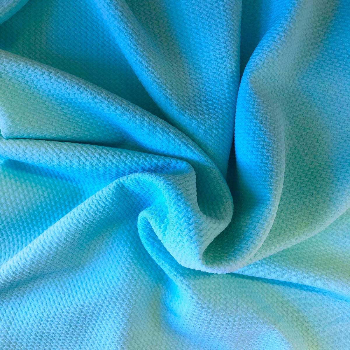 Light Blue Metallic Stretchy Print Textured Bullet Liverpool Fabric Th –  thefabricdude