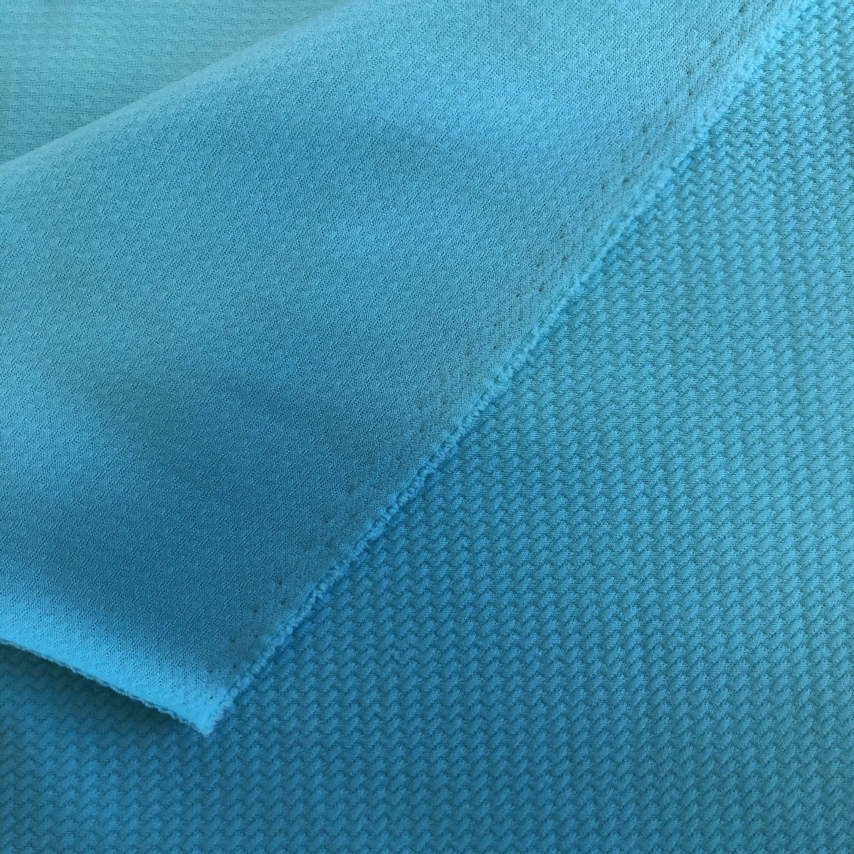 Light Blue Metallic Stretchy Print Textured Bullet Liverpool Fabric Th –  thefabricdude