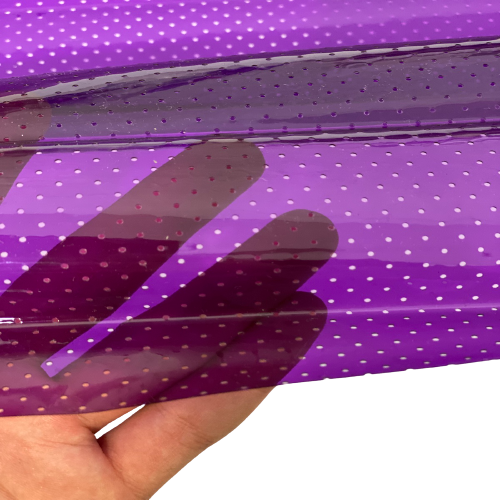 Purple Transparent Vinyl Fabric