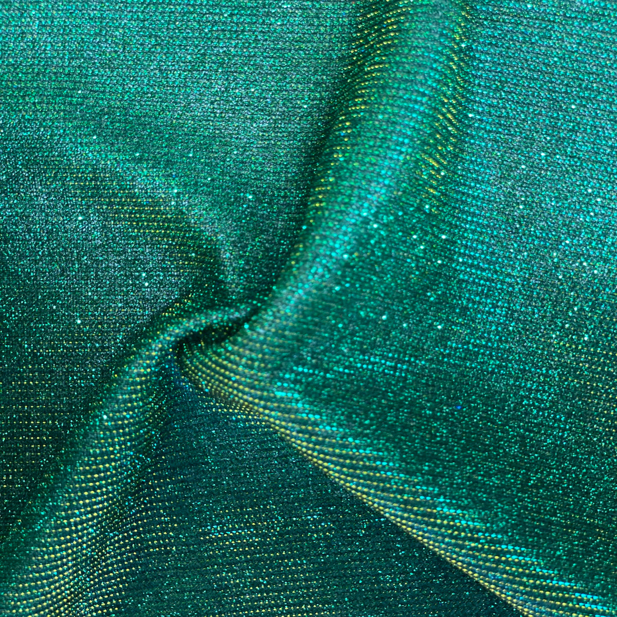 Gold Holographic Shimmer Glitter Apparel Spandex Fabric – Fashion