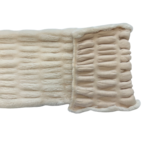 Minky Vegan Washable Sand Faux Fur Pillow