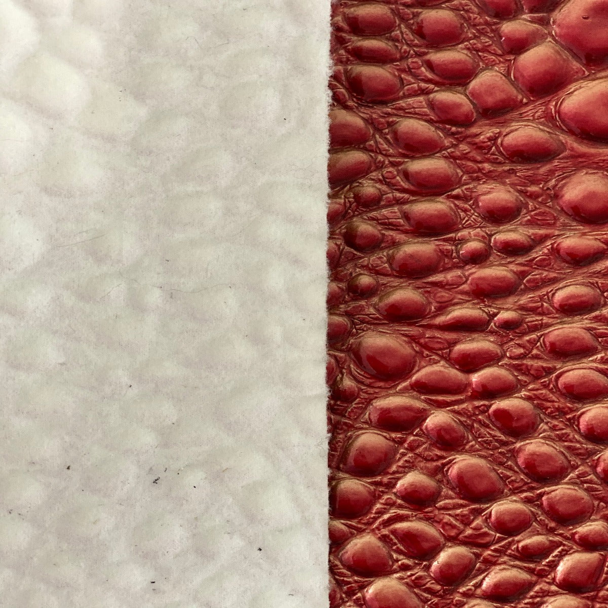 Red Gold Brickell Embossed Crocodile Vinyl Fabric – Fashion