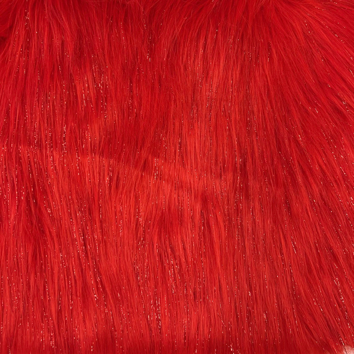 Red Crimson Solid Shaggy Long Hair Pile Faux Fur - Sold by the Yard –  Elotex Fabric