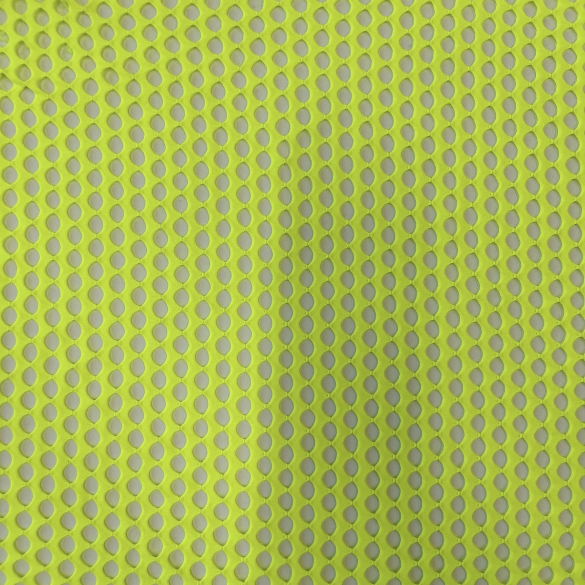 Neon Yellow Crochet Fishnet Netting Spandex Fabric