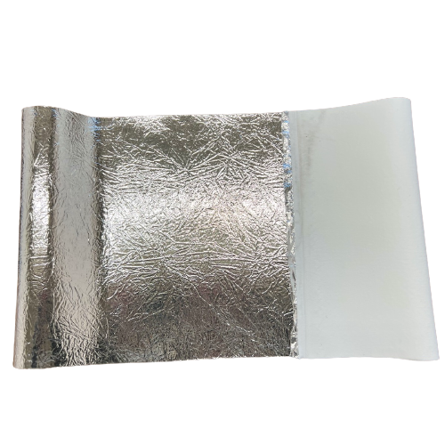 Silver Chrome Reflective Mirror Vinyl Fabric