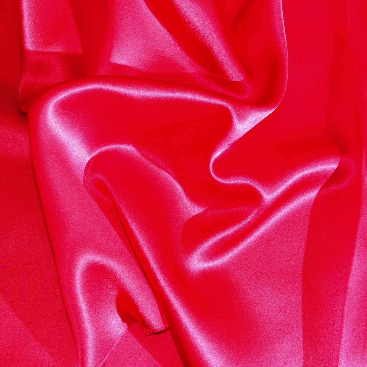 Red Silk Charmeuse, Fabric By the Yard