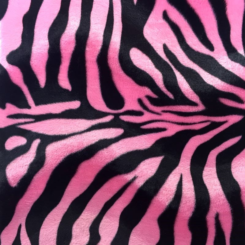 Pink Big Zebra Velboa Faux Fur Fabric  Fashion Fabrics – Fashion Fabrics  LLC