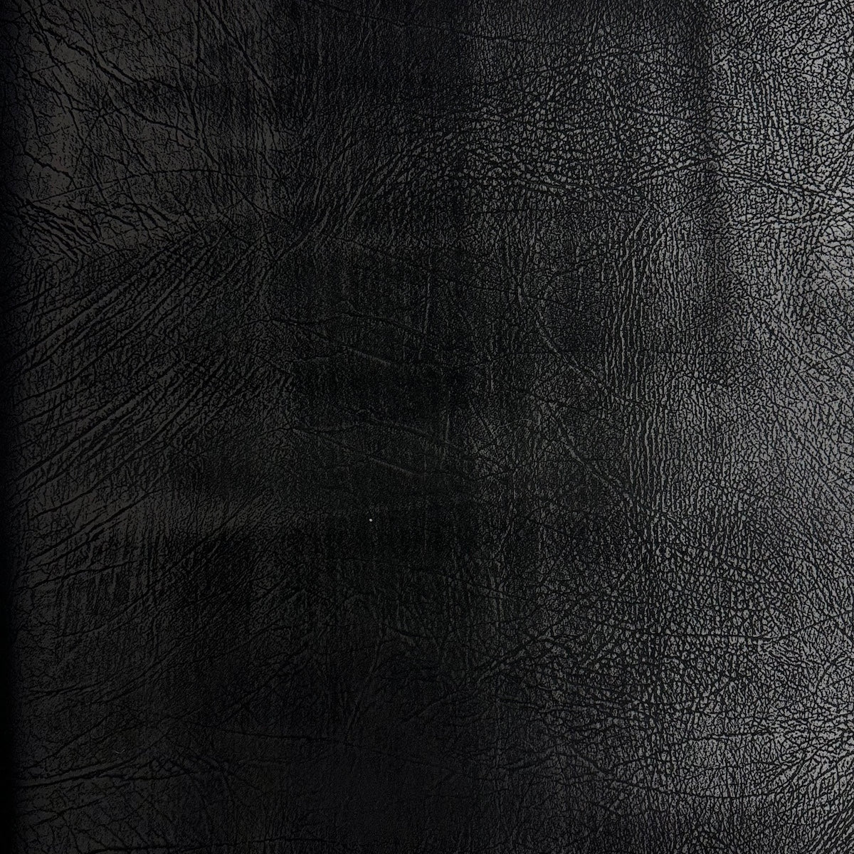 G627 Black Distressed Leather Look Upholstery Grade Recycled Leather  (Bonded Leather) by The Yard