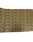 Gold | Brown Leopard Print Glitter Canvas Vinyl Fabric