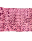 Pink | Silver Leopard Print Glitter Canvas Vinyl Fabric