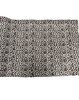 Silver | Brown Leopard Print Glitter Canvas Vinyl Fabric