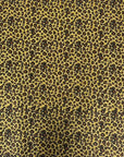 Gold | Brown Leopard Print Glitter Canvas Vinyl Fabric