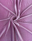 Lavender Misty Glitter Stretch Velvet Apparel Fabric