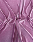 Lavender Misty Glitter Stretch Velvet Apparel Fabric