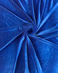 Royal Blue Misty Glitter Stretch Velvet Apparel Fabric