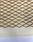 Diamond Pattern Sequins Stretch Mesh Fabric