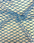 Diamond Pattern Sequins Stretch Mesh Fabric