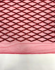 Diamond Pattern Sequins Stretch Mesh Fabric