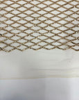 Diamond Pattern Sequins Stretch Mesh Fabric