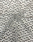 Diamond Pattern Sequins Stretch Mesh Fabric