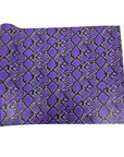 Purple Caicos Snake Skin Faux Leather Vinyl Fabric