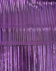 Purple Metallic Pleated Foil Polyester Spandex Fabric