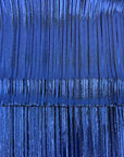 Royal Blue Metallic Pleated Foil Polyester Spandex Fabric