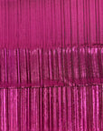 Fuchsia Metallic Pleated Foil Polyester Spandex Fabric