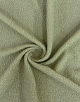 Sage Green Terry Knit Faux Wool Boucle Fabric