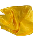 Yellow Crystalized Reflective Liquid Bridal Satin Fabric