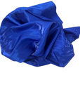 Royal Blue Crystalized Reflective Liquid Bridal Satin Fabric