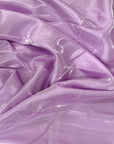 Lavender Crystalized Reflective Liquid Bridal Satin Fabric