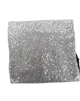 Silver Metallic Lurex Embroidered Sequins Fabric