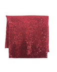 Red Metallic Lurex Embroidered Sequins Fabric