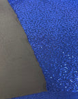 Royal Blue Metallic Lurex Embroidered Sequins Fabric