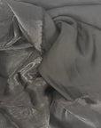 Black Crystalized Reflective Liquid Silk Chiffon Fabric