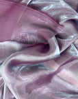 Blue | Purple Two Tone Crystalized Reflective Liquid Silk Chiffon Fabric