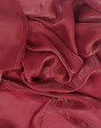 Burgundy Crystalized Reflective Liquid Silk Charmeuse Fabric