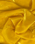 Yellow Crystalized Reflective Liquid Silk Chiffon Fabric