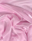 Pink Crystalized Reflective Liquid Silk Chiffon Fabric