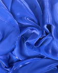 Royal Blue Crystalized Reflective Liquid Silk Chiffon Fabric