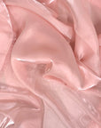 Blush Pink Crystalized Reflective Liquid Silk Chiffon Fabric